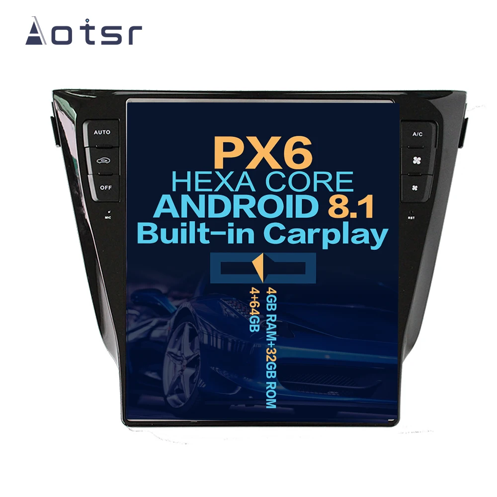 Tesla Style Android 8 1 автомобильный радиоприемник мультимедийный плеер головное