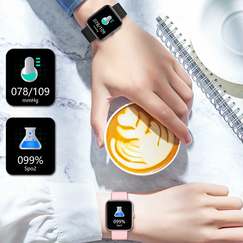 GEJIAN Smart Watch Bluetooth Call 2021 NEW Men Women Waterproof Smartwatch Heart Rate Monitor For Android Samsung Apple+Box