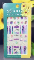geometry line flower 5d nail sticker anaglyph effect nail art decorations nailart stickers adhesive manicure accessories