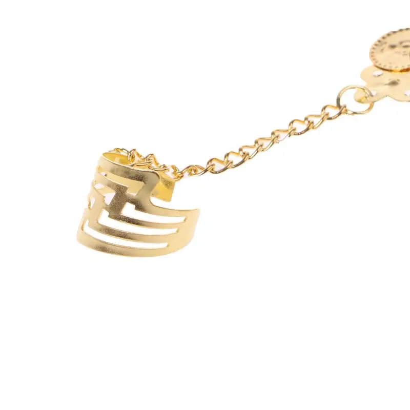 Новинка Золотое кольцо с монетами для танца живота 2 шт. браслет танцевальный