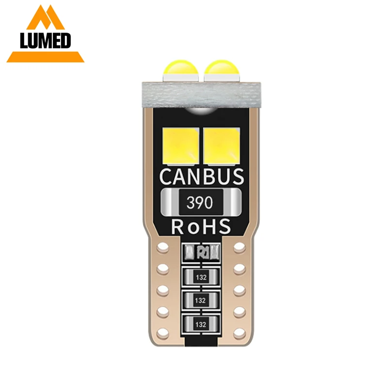

1 шт., автомобильные светодиодсветодиодный лампы T10 W5W 3030 SMD 6 168 501 2825 DC 12 В