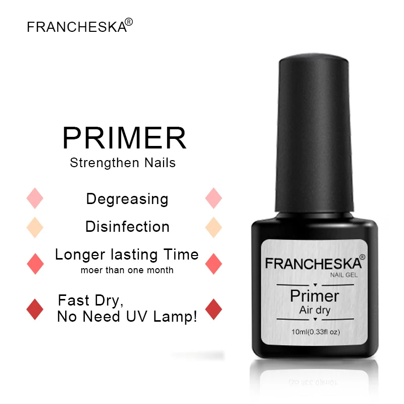 Праймер для ногтей 10 мл без кислоты Быстросохнущий|Гель ногтей| |