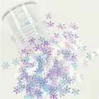 Пайетки в виде снежинок, 10 мм, 8 г