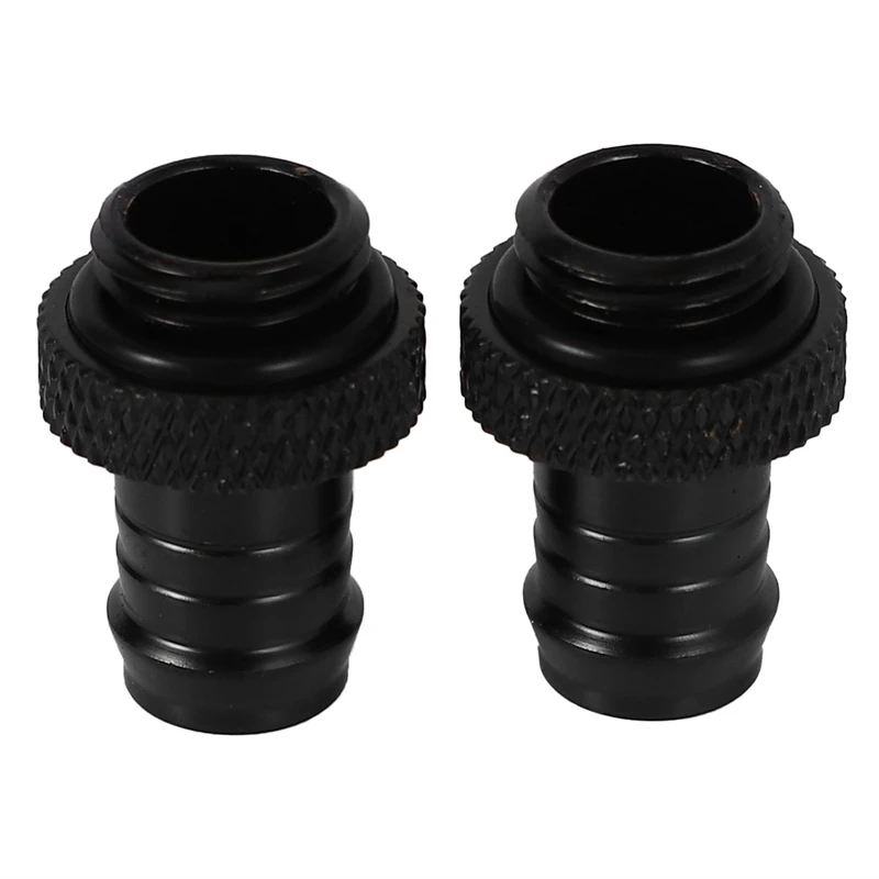 

2Pcs Barb Fitting Computer Water Cooling Radiator Copper Heatsinks Cooler Clamp For 3/8 Inch Id Tubing G1/4 Chromed Del