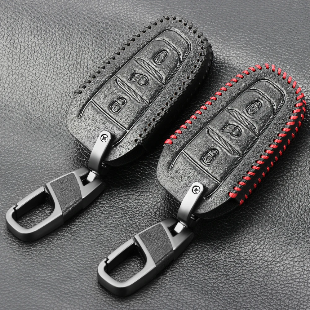 Кожаный чехол для автомобильных ключей ключа брелок в виде ракушки peugeot 307 208 308 508