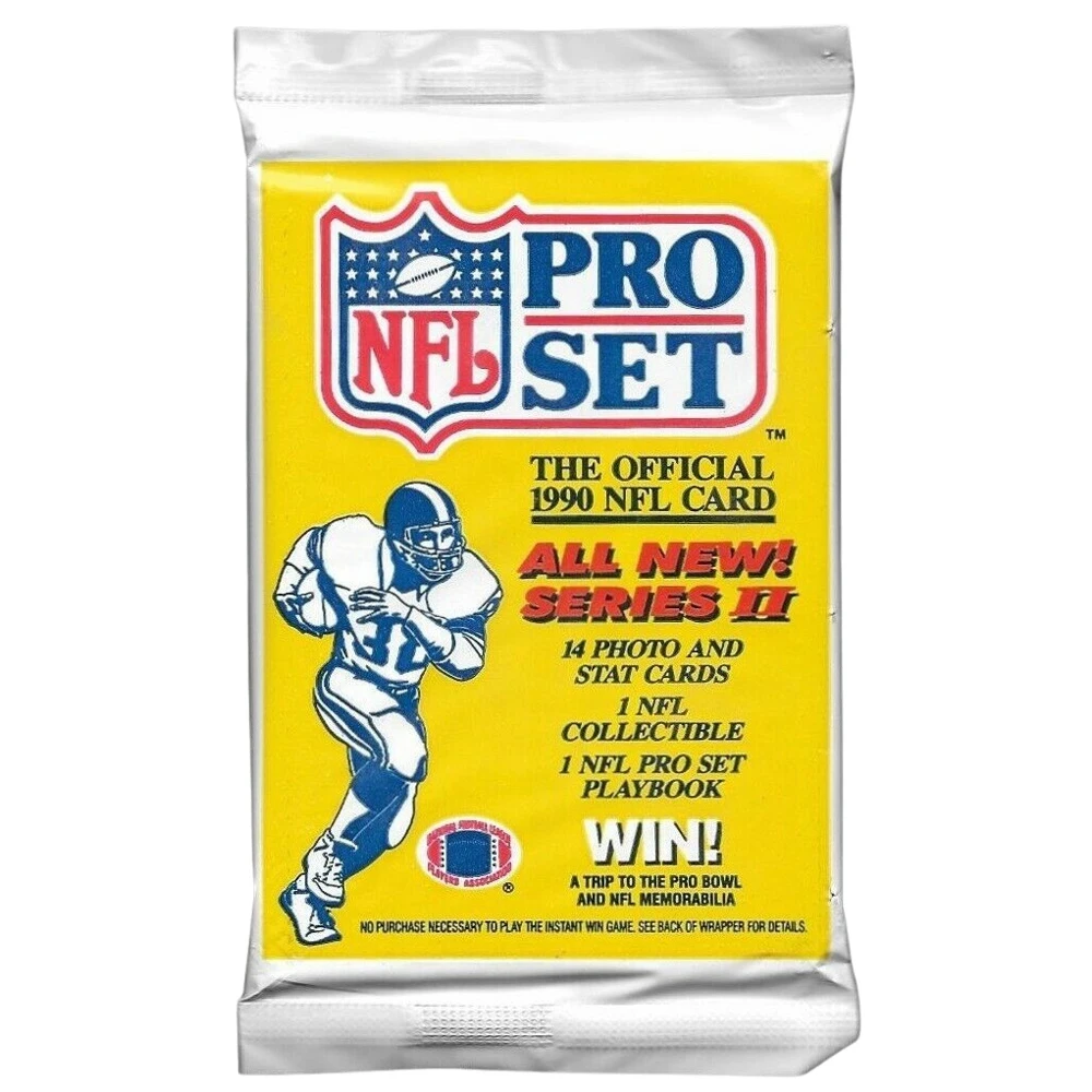 Pro Set 1990 NFL Football Series 2. Коллекционные карточки американский футбол 14шт - купить по