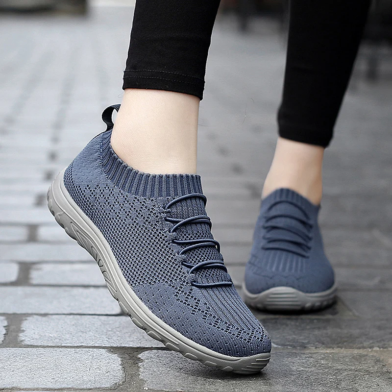 2021 Women Tennis Shoes Comfy Breathable Sneakers for Female Outdoor Soft Sole Non-Slip Walking Gym Chaussure Femme Big Size 43