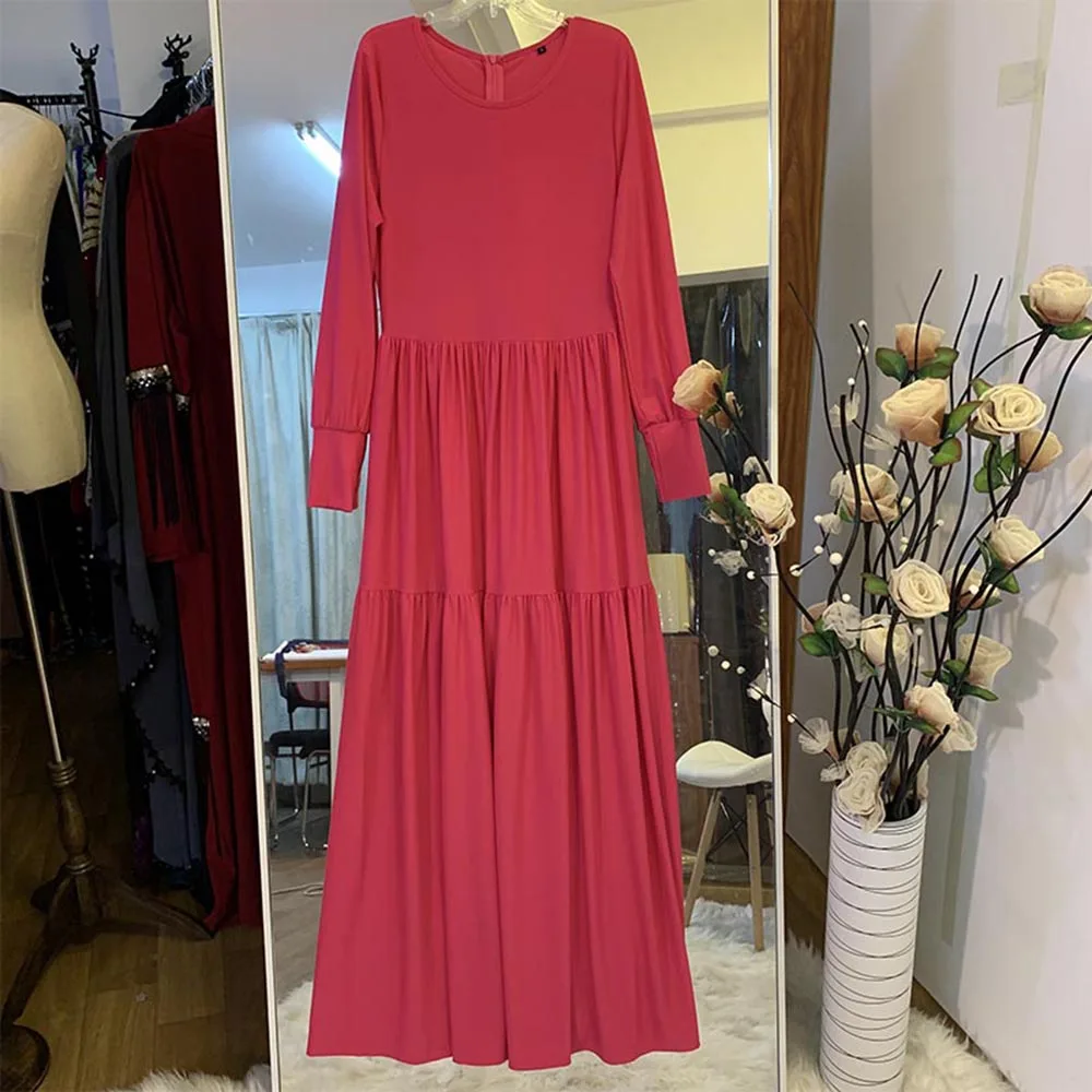 

2020 New Abaya Dubai Muslim fashion Dress Islamic Ladies clothes Turkey Long Sleeve Arab Women Elegant Style musulman de mode