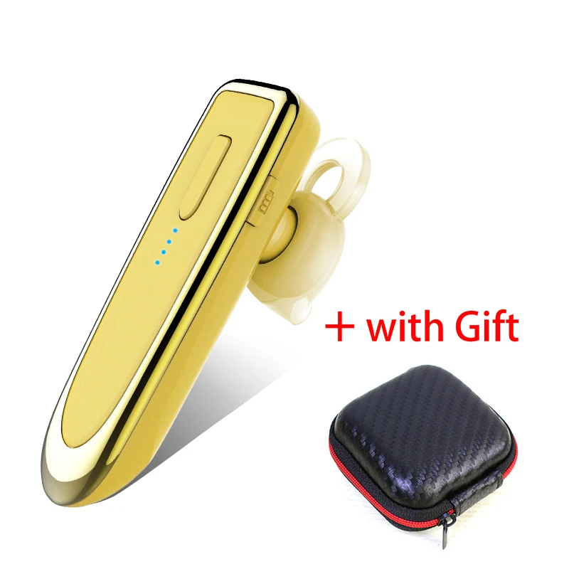 Gold box K21Bluetooth наушники беспроводные наушники головного телефона аккумулятор большой емкости вкладыши с микрофоном - Цвет: Gold box