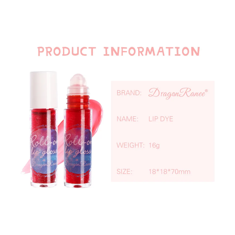 

1pcs Roll-On Lip Glaze Matte Moisturizing Lip Gloss Dyed Lip Liquid Lipstick Long Lasting Red Sexy Lip Glaze Lips Makeup