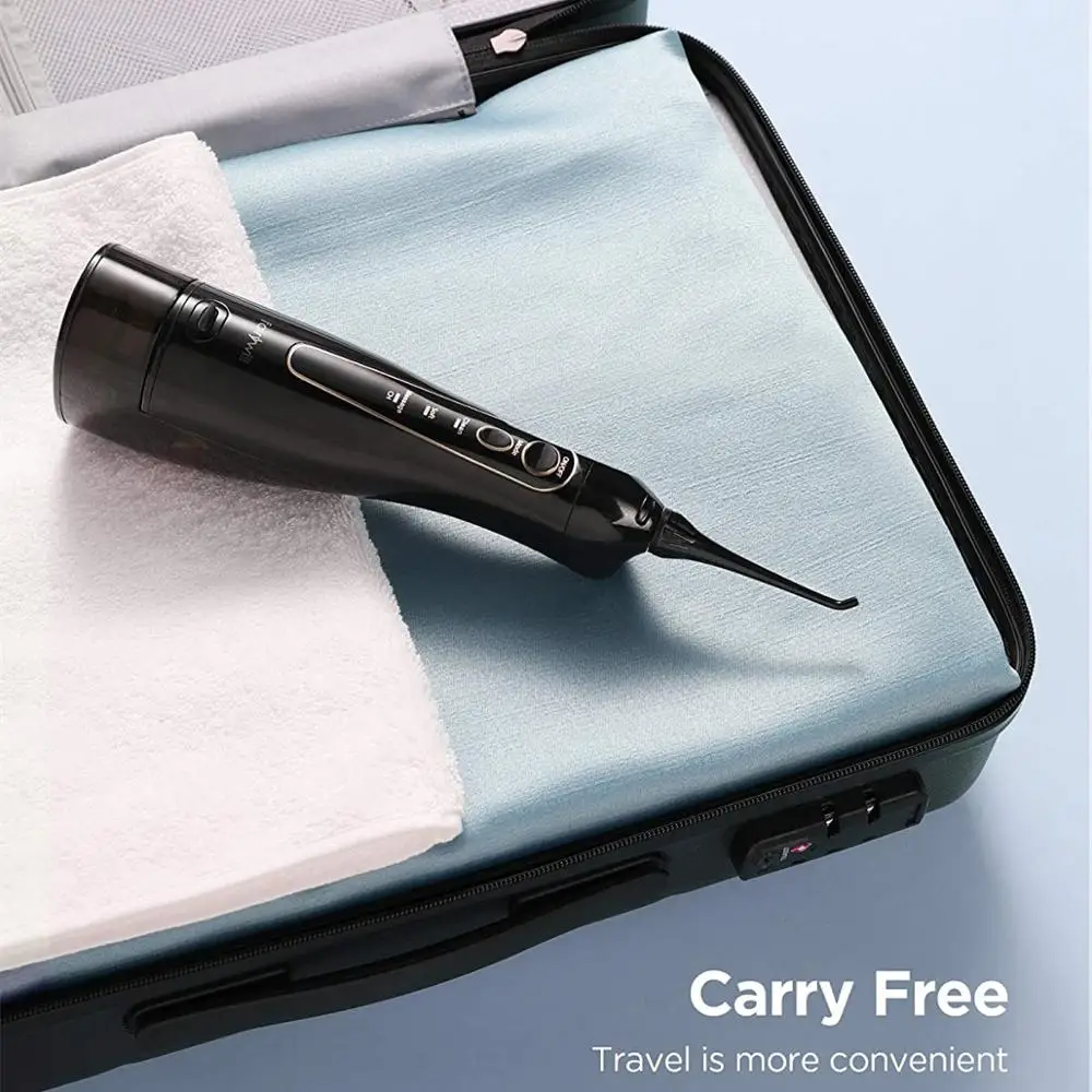 Fairywill Oral Irrigator USB Rechargeable Water Flosser Portable Dental Water Jet 300ML Water Tank Waterproof Cleaner 8 Nozzles