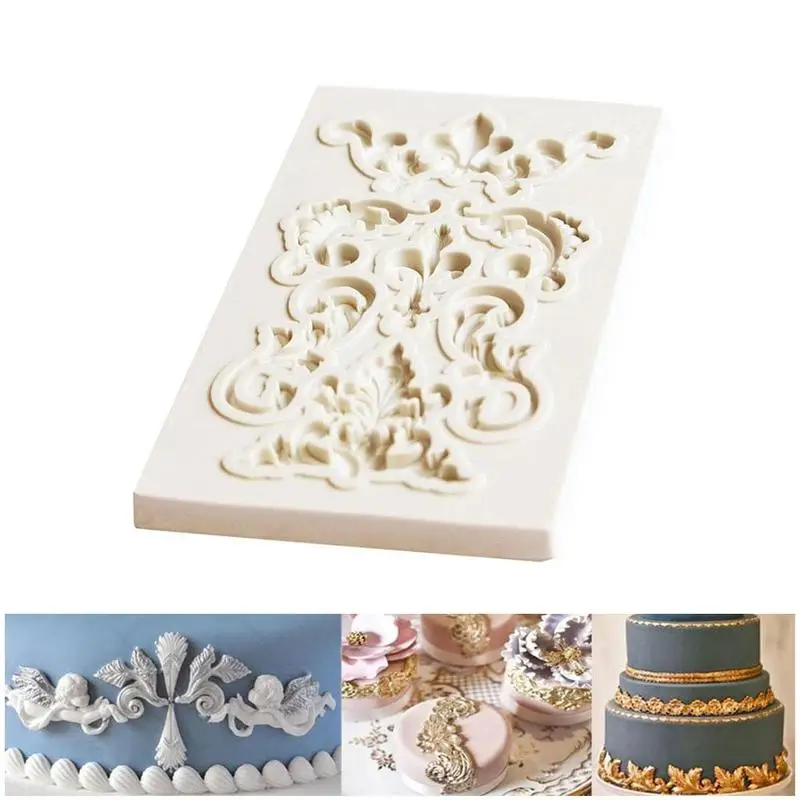 Рельефная рельефная форма в винтажном Европейском стиле 3d силиконовая для