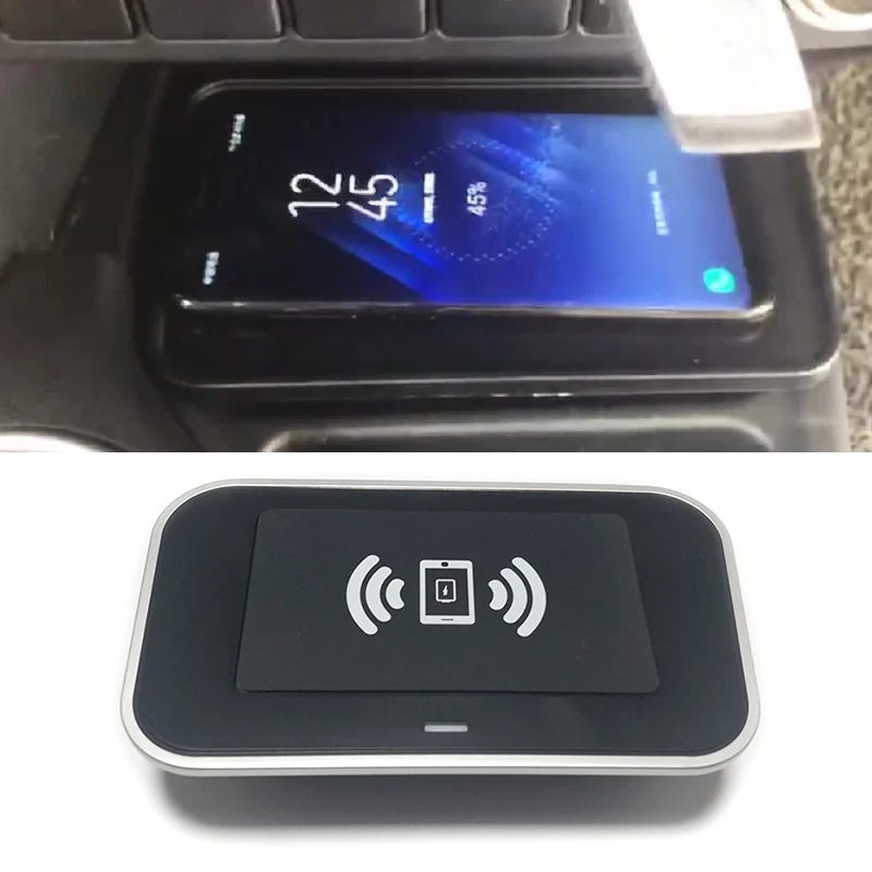 15 Вт Быстрая зарядка автомобильное беспроводное зарядное устройство QI для