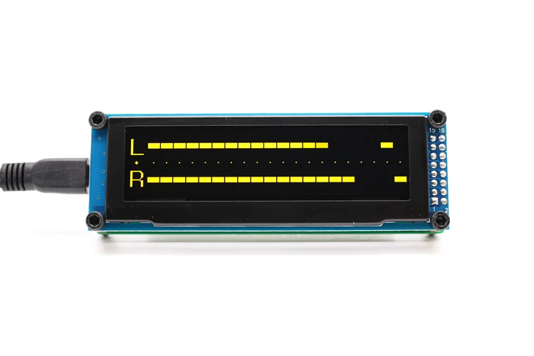 LINK1 OLED Музыка Аудио спектр индикаторный Усилитель СКОРОСТЬ Регулируемый режим АРУ 15 уровень