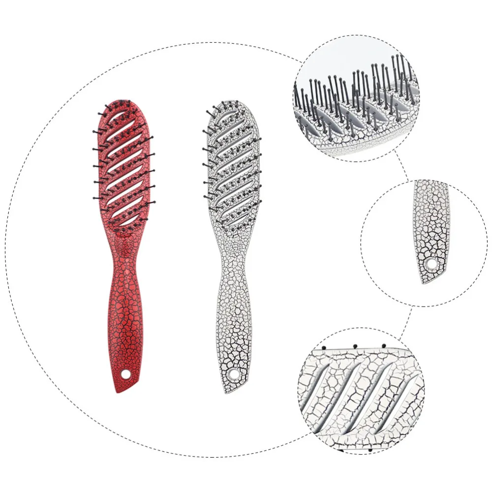 

2pcs Detangling Hair Brush Hairdressing Comb Household Portable Comb