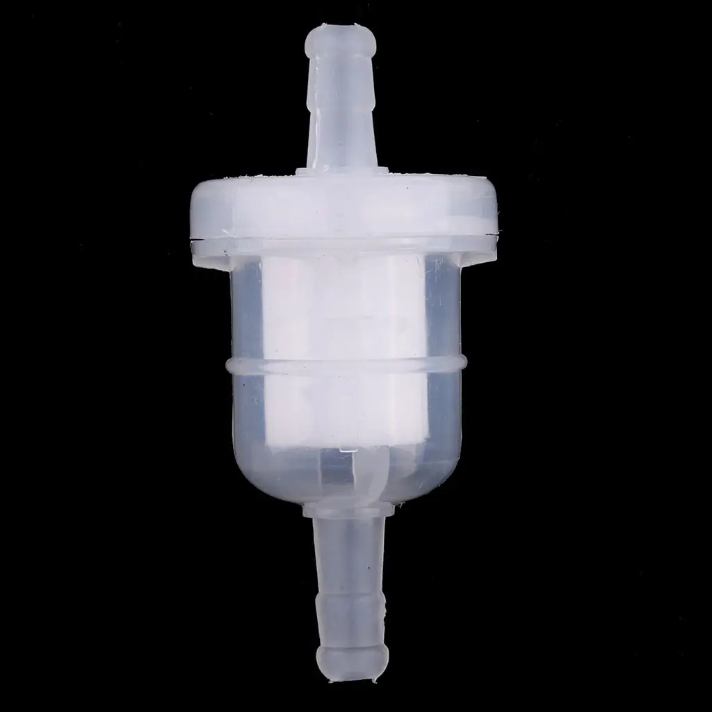 

10 X White Petrol Inline Fuel Filter Motorbike Part Fit 6mm Fuel Pipes