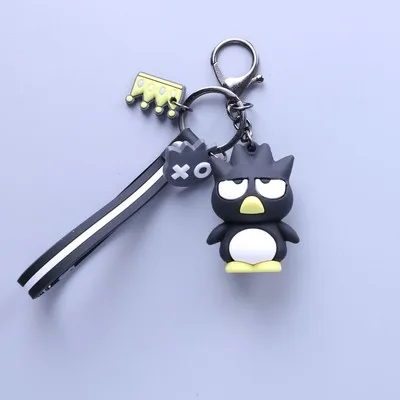 Мультфильм куроми брелок ПВХ брелок Pom Purin Cinnamoroll Bad Марка Badtz Maru Милая забавная Новинка Персонализированная подвеска ювелирные изделия