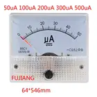 85C1 Micro-ampe100uA 200uA 500uA Pointer DC аналоговый измеритель тока DC 50uA Амперметр для тестирования цепей амперметр