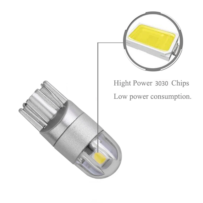 2X T10 3030SMD LED Error Free Eyebrow Eyelid Light Bulb For Chevrolet Cruze Aveo Captiva Lacetti Sail Sonic Camaro | Автомобили и
