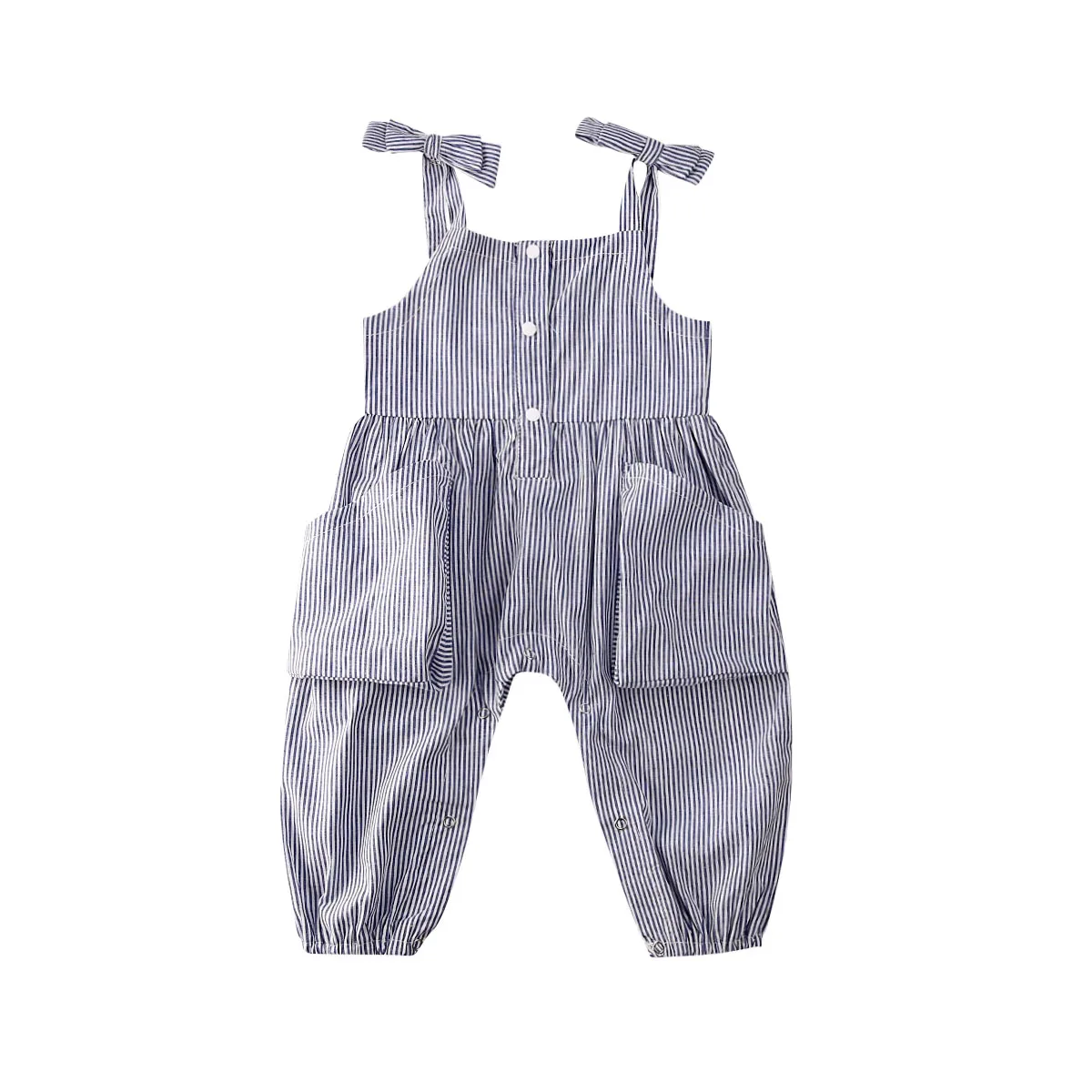 Новинка 2020 года Лидер продаж одежда для малышей комбинезон в полоску без рукавов