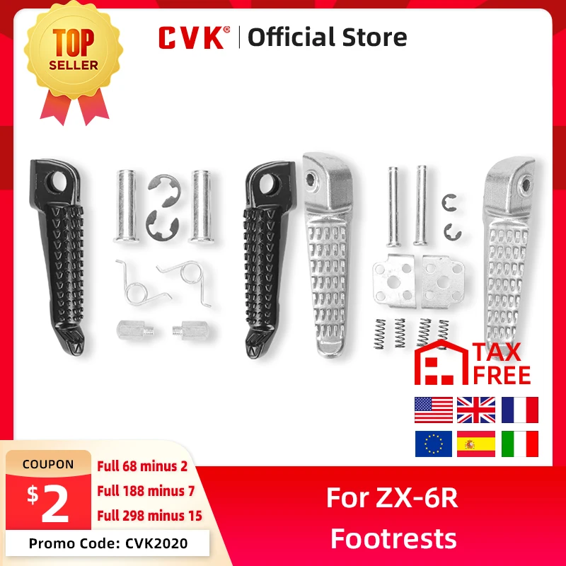 

CVK Передняя и после ног Peg подставки для Kawasaki ZX-6R 636 ZX636 ZX-7 ZX-9R ZX-10R ZX6R KLE аксессуары