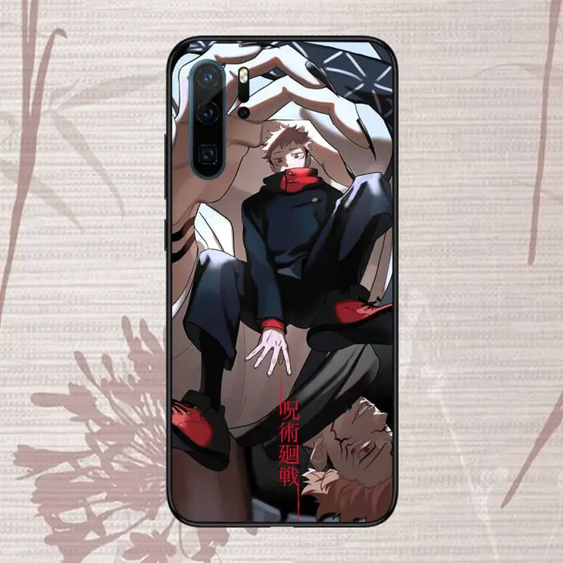 

Hot Anime Jujutsu Kaisen Phone Case For Huawei P20 P30 P40 lite Pro P Smart 2019 Mate 10 20 Lite Pro Nova 5t