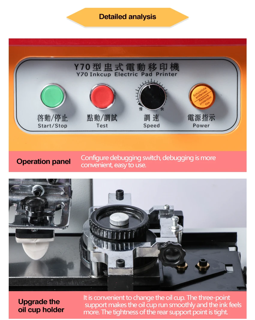 ZONESUN Automatic Ink Pad Printing Machine Electric Production Date Coding Machine Plastic Milk Carton Bottle Glass Pad Printer