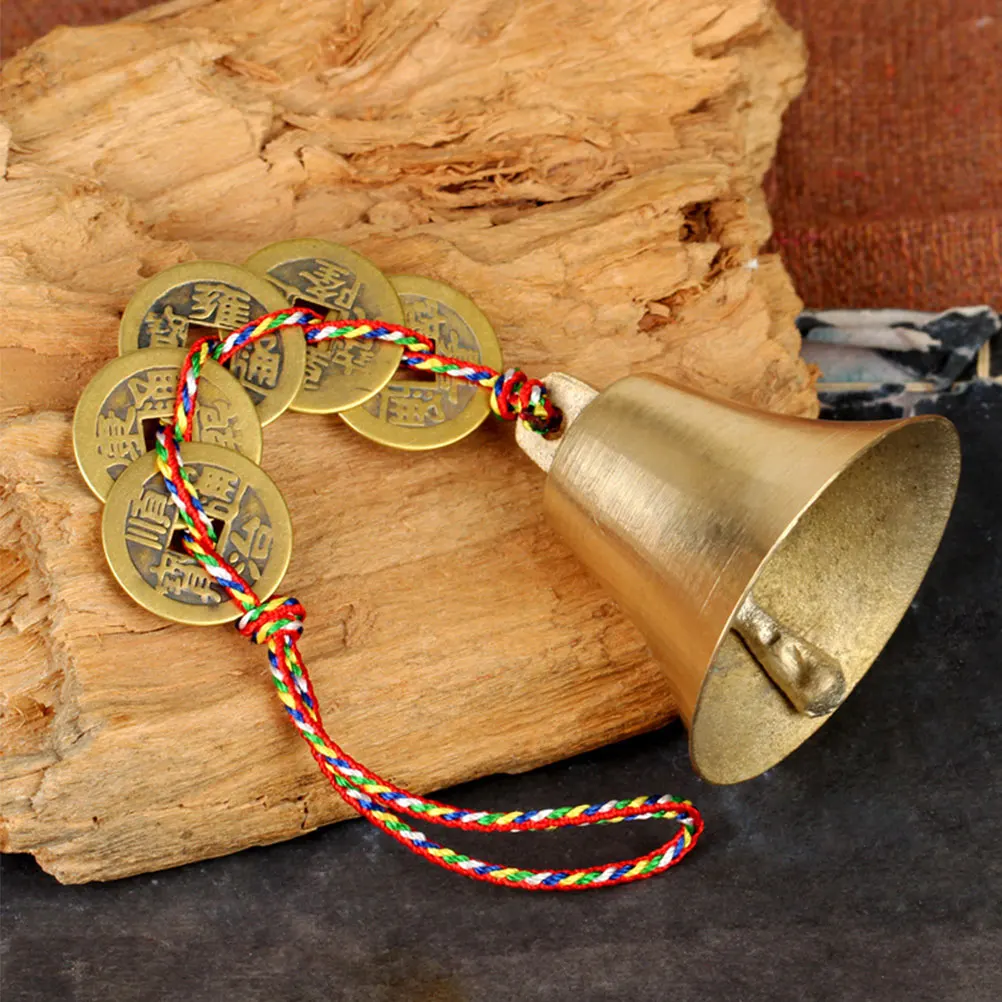 

Outdoor Living Antique Wind Chimes Traditional Chinese Feng Shui Copper Bell Blessing Hanging Wind Chimes for Home Indoor Garden