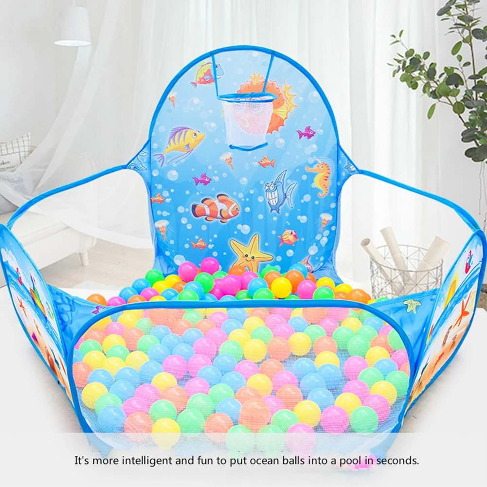 Детский манеж Ocean Ball Pit палатка для детей бассейн с корзиной уличные игрушки |