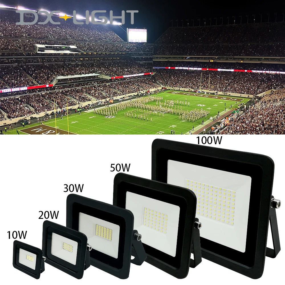 

Led Flood Light 220V-240V Outdoor Spotlight Floodlight 10W 20W 30W 50W 100W Wall Lamp Reflector IP65 Waterproof Garden Lighting