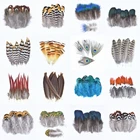 Маленькие перья фазана сделай сам, перья павлина, Натуральное перо для рукоделия, декор для свадьбы, карнавала, аксессуары для шитья