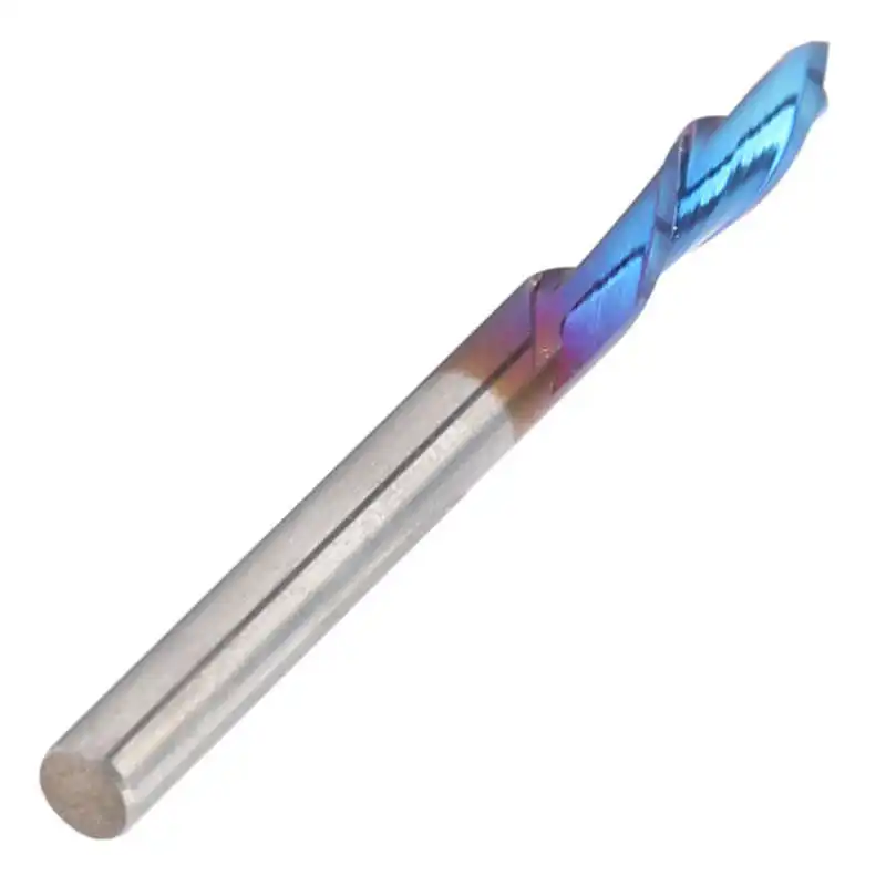 

2Flute Left-Handed Blue-Plated Milling Cutter Cutting Tools 3.175x3.175x12x40