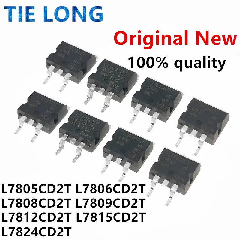 

10pcs L7805C2T L7806C2T L7808C2T L7809C2T TO-263 L7805CD2T L7806CD2T L7808CD2T L7809CD2T L7812CD2T L7815CD2T L7824CD2T IC