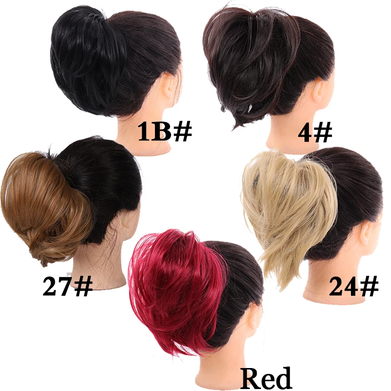 AILIADE 1 шт. синтетические грязный шиньон прямые волосы бублик для волос пучок Pad