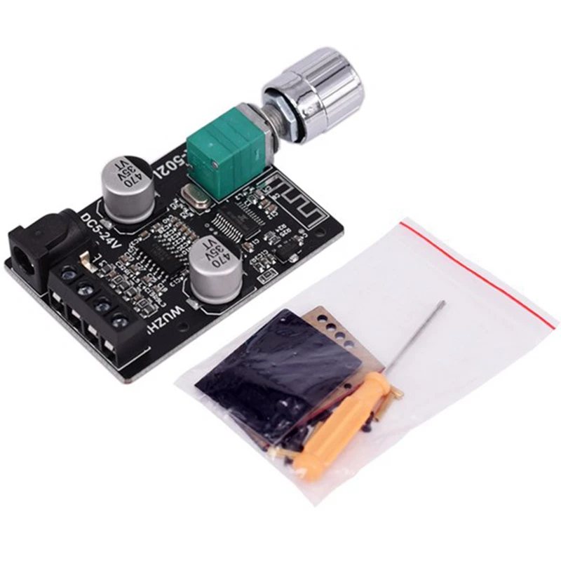 Bluetooth 5.0 Wireless Audio Digital Power Amplifier Stereo Board 50Wx2 Amp Amplificado | Электроника