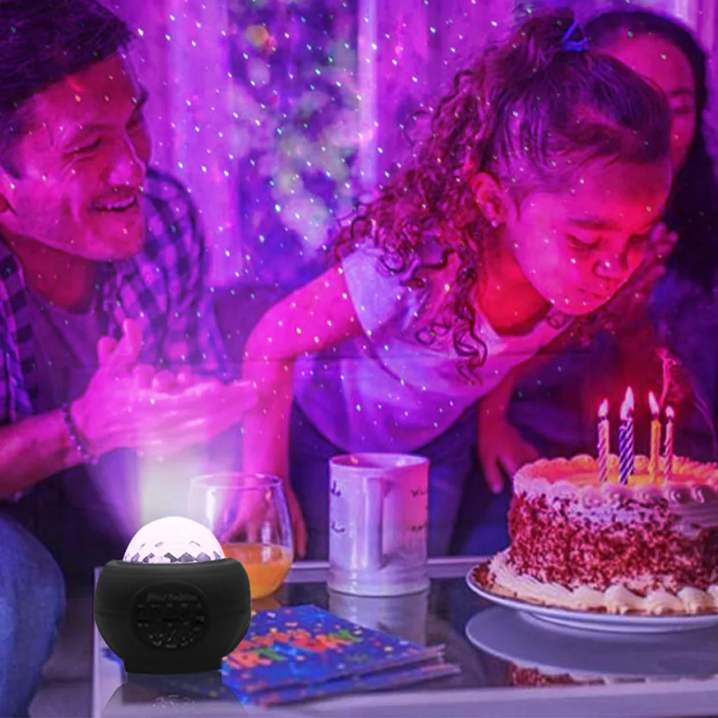 

LED Star Projector Night Light Galaxy Starry Night Lamp Ocean Wave Projector With Music Bluetooth Speaker Remote Control For Kid