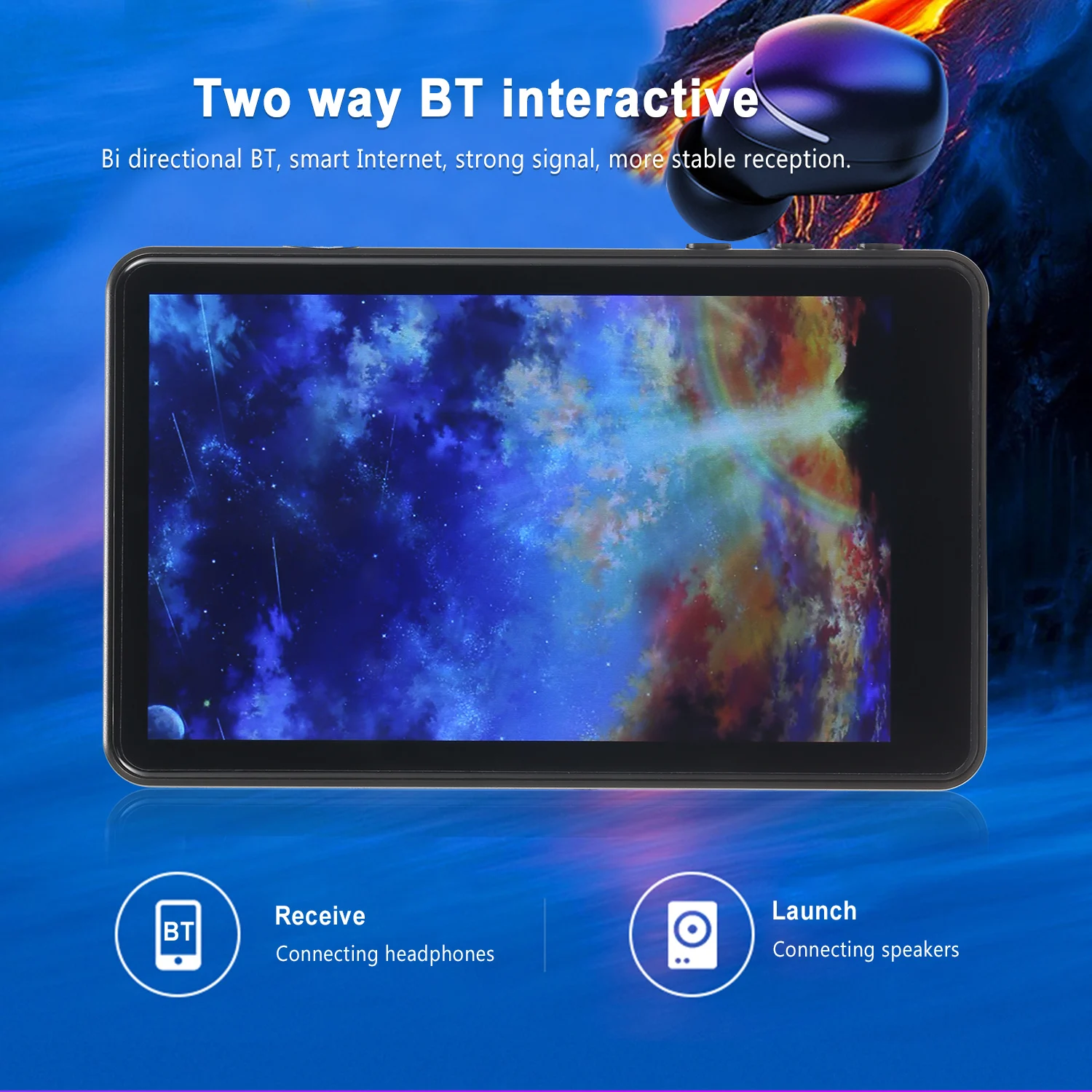 Портативный mp3 плеер с сенсорным экраном 8 ГБ FM радио|MP3-плееры| |