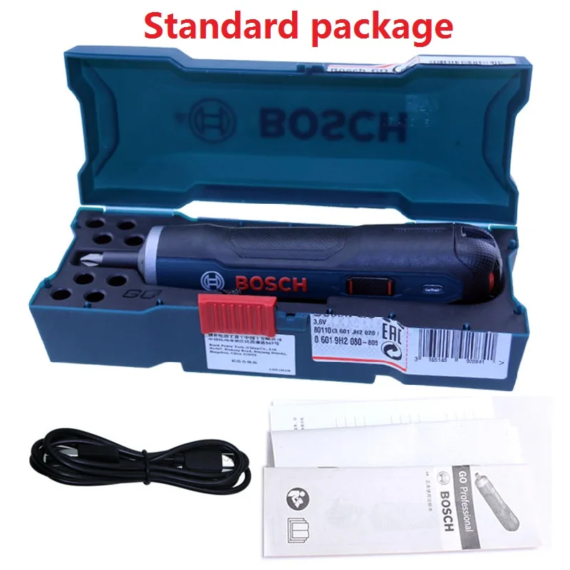 BOSCH GO Мини Электрическая отвертка набор ручной 3,6 В литий-ионный аккумулятор аккумуляторная Аккумуляторная дрель электрическая отвертка - Цвет: Standard