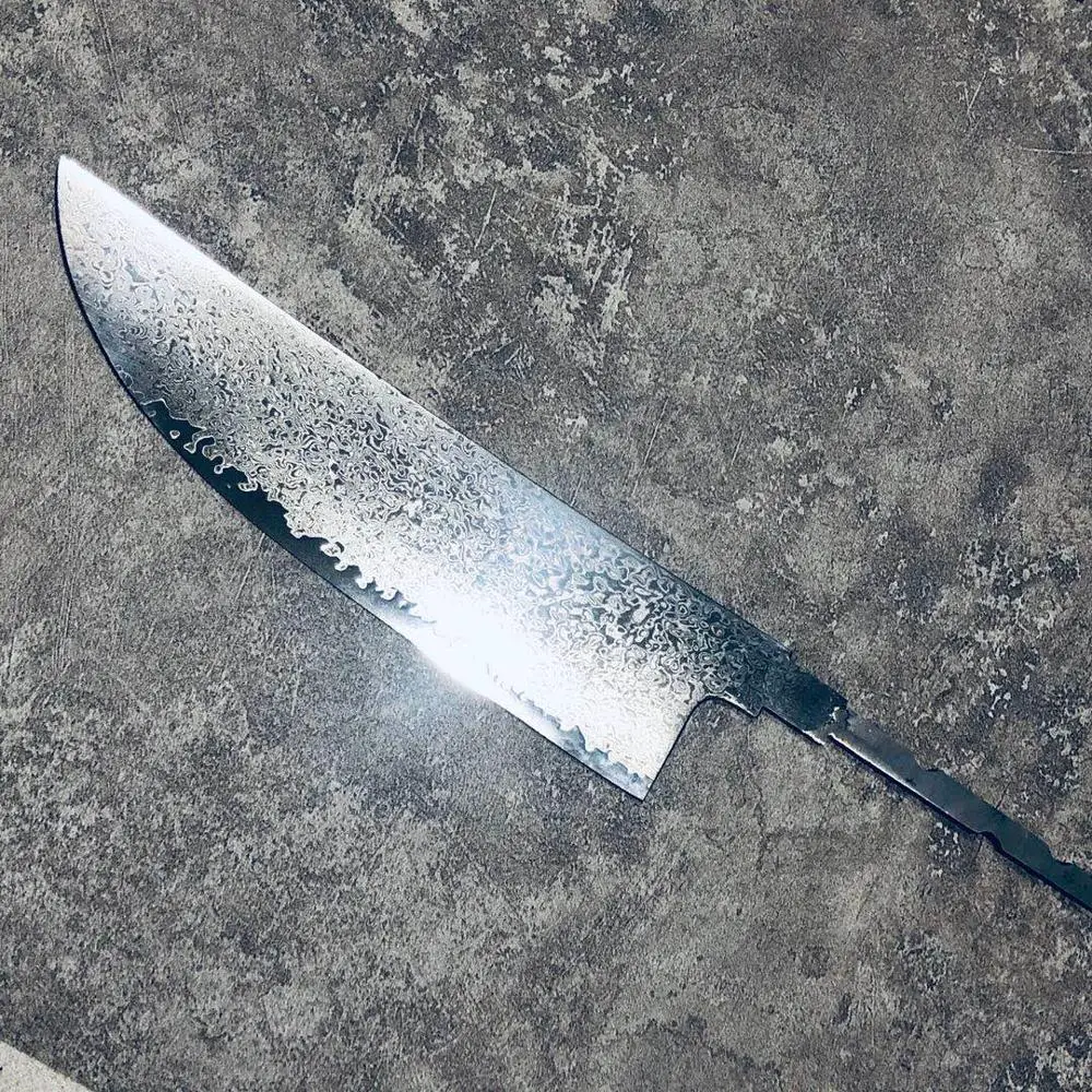 Дамасский Ножи пустой диск 67 слойная японская дамаск Сталь VG 10 Кухня инструменты