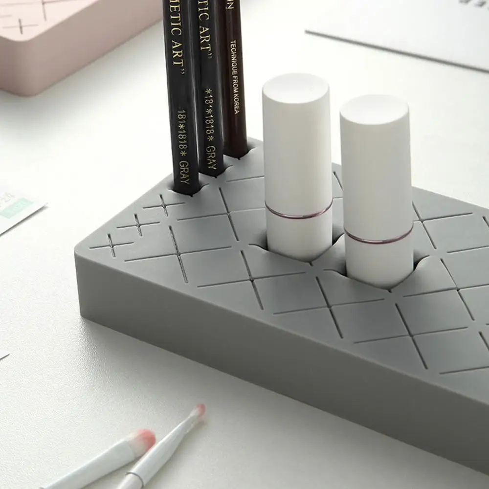 Органайзер силиконовый для помады с 24 ячейками стойка хранения косметики