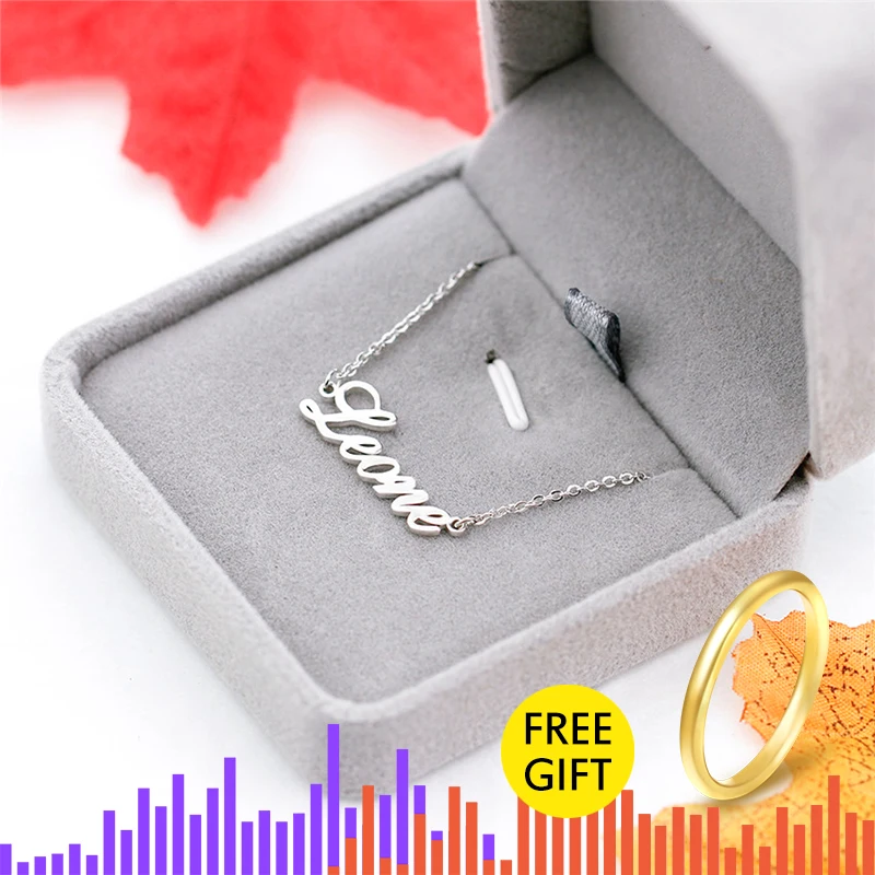 Модное женское ожерелье персонализированное Золотое колье чокер с буквами