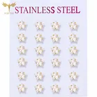 Яркие хрустальные серьги в виде звезды 4, 5, 6, 7 мм, прозрачные серьги-гвоздики из нержавеющей стали с цирконом в форме звезды, оптовая продажа, эстетика, женские украшения, подарок