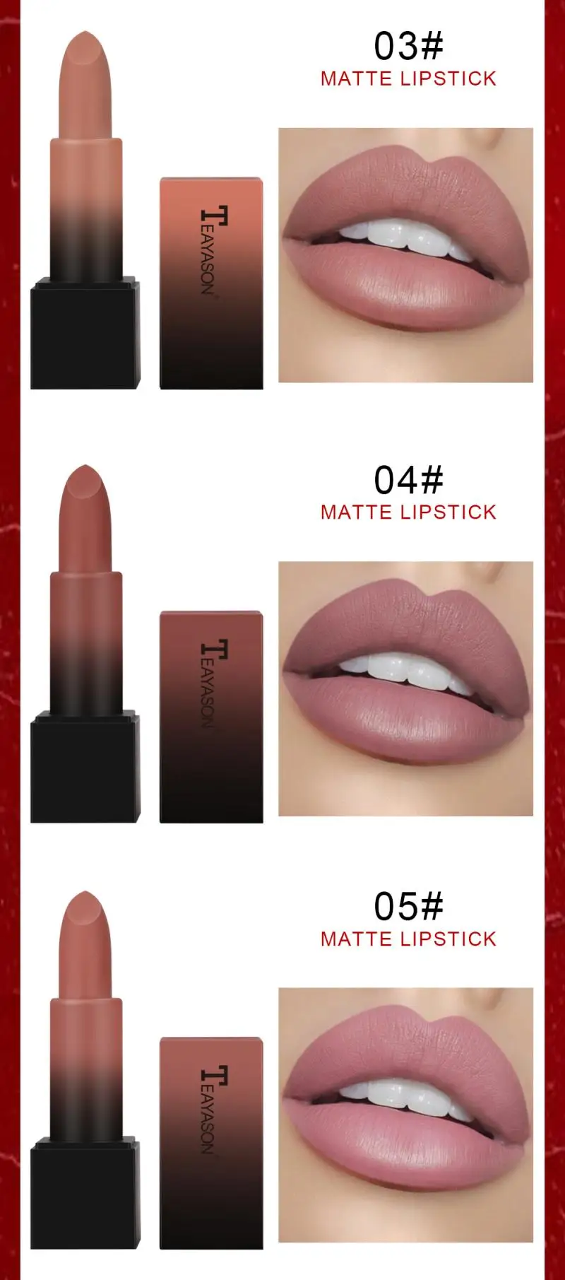 Прямая поставка 12 цветов нюдовая матовая бархатная Глянцевая губная помада