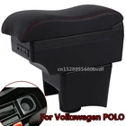 Подлокотник для Volkswagen POLO 2012-2018, новинка для VW POLO Mk5 6R Vento, автомобильный подлокотник, центральный ящик для хранения, модификация автомобильных аксессуаров