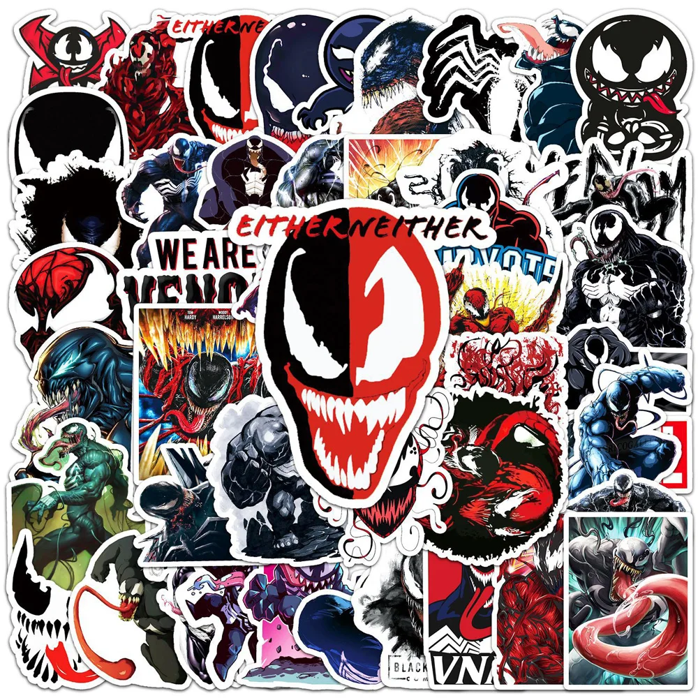 10/30/50 шт Disney Venom наклейки эстетические водостойкие виниловые мультяшные дети