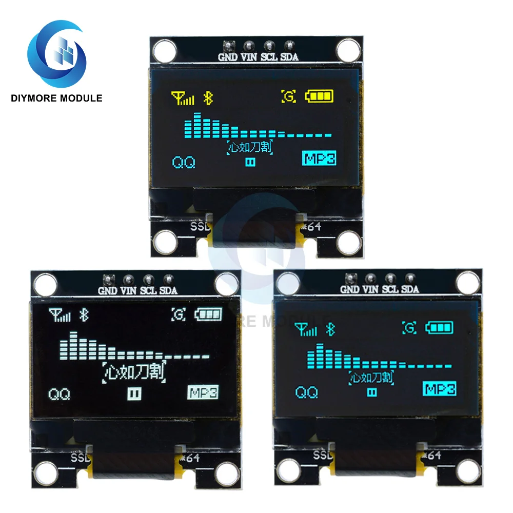 0 96 inch 128*64 OLED Дисплей модуль синий/белый/желтый SSD1306 драйвера контроллера