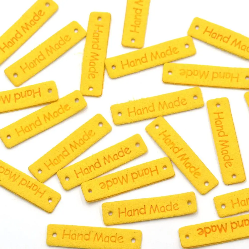 Ярлыки KALASO ручной работы 20 шт. желтые ярлыки для одежды материалы рукоделия шитье