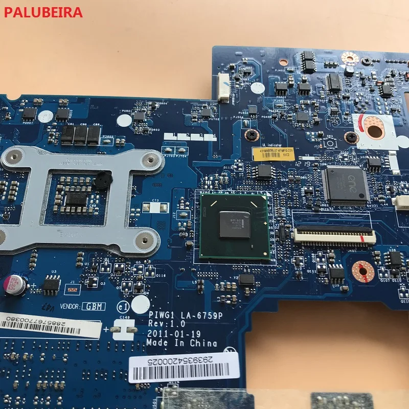 PALUBEIRA для Lenovo G470 Материнская плата ноутбука LA 6759P 100% работы|Материнские платы| |