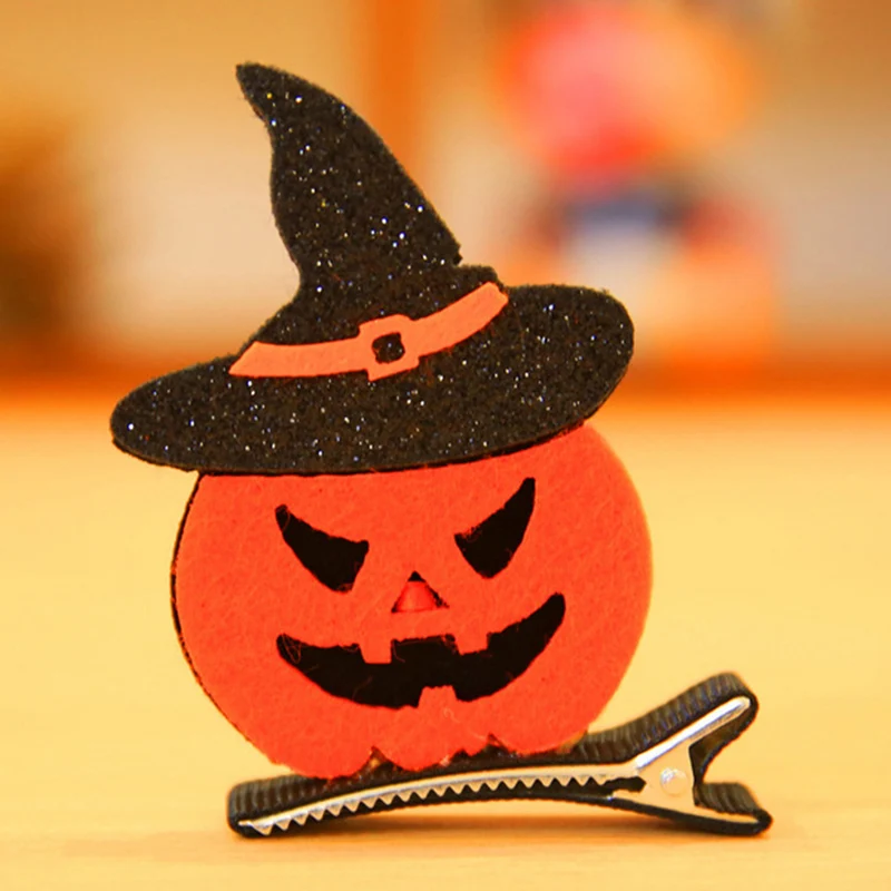 Заколка для волос на Хэллоуин тыква призрак летучие мыши кот ведьма шляпа