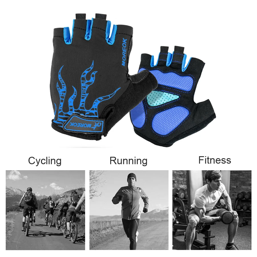 

NEWBOLER Half Finger Cycling Gloves GEL Shockproof Summer Sport Bicycle Gloves For Man Women 7 Colors Riding MTB Road Bike Golve
